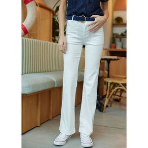 Flare jeans Sonny LA PETITE ETOILE. Katoen materiaal. Maten 38 FR - 36 EU. Beige kleur