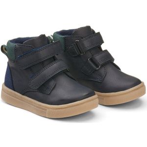 Hoge bottines met klittenband LA REDOUTE COLLECTIONS. Polyurethaan materiaal. Maten 19. Blauw kleur