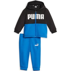 2-delig ensemble vest + jogging PUMA. Katoen materiaal. Maten 18 mnd - 81 cm. Blauw kleur