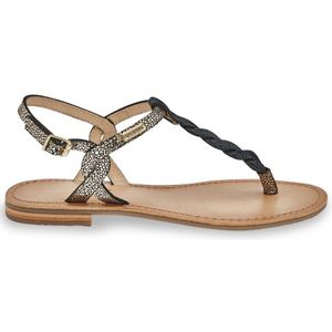 Leren sandalen met teenstukje Hamsong LES TROPEZIENNES PAR M BELARBI. Leer materiaal. Maten 38. Zwart kleur