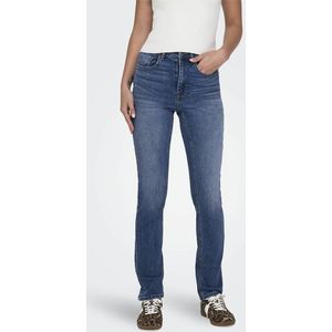 Slim jeans met hoge taille ONLY. Denim materiaal. Maten Maat 33 US - Lengte 32. Blauw kleur