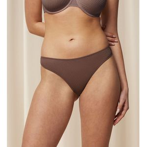 Tai slip Harmony Spotlight TRIUMPH. Polyamide materiaal. Maten 38 FR - 36 EU. Kastanje kleur