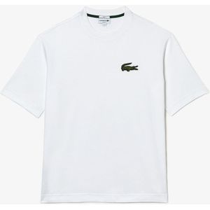 T-shirt met korte mouwen en ronde hals LACOSTE. Katoen materiaal. Maten M. Wit kleur