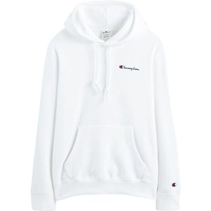 Hoodie, geborduurd klein logo CHAMPION. Katoen materiaal. Maten XS. Wit kleur