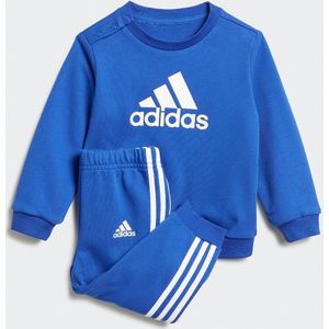 Ensemble sweater + joggingbroek in licht molton ADIDAS SPORTSWEAR. Molton materiaal. Maten 6/9 mnd - 67/71 cm. Blauw kleur