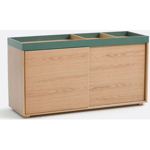 LA REDOUTE INTERIEURS - Lina - Kantoorkast - Groen/Hout - MDF met Eikenfineer