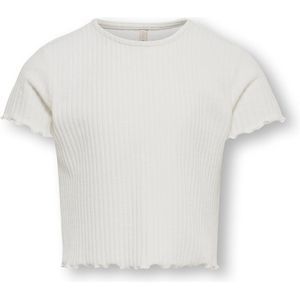 T-shirt met korte mouwen KIDS ONLY. Katoen materiaal. Maten 11/12 jaar - 144/150 cm. Wit kleur