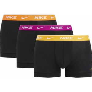 Set van 3 effen boxershorts Signature NIKE. Katoen materiaal. Maten XS. Zwart kleur