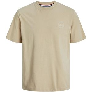 Recht T-shirt met ronde hals JACK & JONES. Katoen materiaal. Maten L. Geel kleur