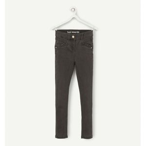 Super skinny jeans Lea TAPE A L'OEIL. Katoen materiaal. Maten 10 jaar - 138 cm. Grijs kleur