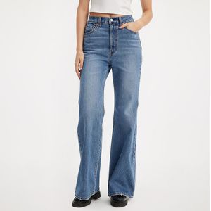 Jeans Ribcage Bells LEVI'S. Denim materiaal. Maten Maat 25 (US) - Lengte 32. Blauw kleur