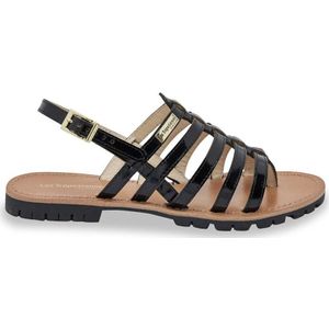 Sandalen in leer Hexaco LES TROPEZIENNES PAR M BELARBI. Leer materiaal. Maten 36. Zwart kleur