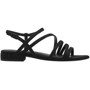 Platte sandalen met bandjes TAMARIS. Synthetisch materiaal. Maten 37. Zwart kleur