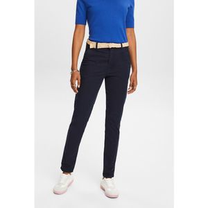 Broek, chino snit, L32 ESPRIT. Katoen materiaal. Maten 44 FR - 42 EU. Blauw kleur