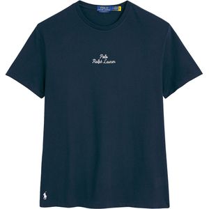 Recht T-shirt met logo POLO RALPH LAUREN. Katoen materiaal. Maten XL. Blauw kleur
