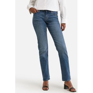 Rechte jeans, medium taille ESPRIT. Katoen materiaal. Maten Maat 33 (US) - Lengte 32. Blauw kleur