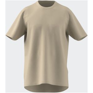 Effen T-shirt, klein logo ADIDAS SPORTSWEAR. Katoen materiaal. Maten L. Beige kleur