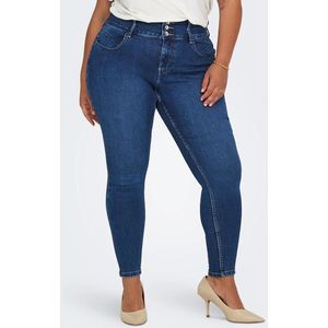 Skinny jeans, hoge taille ONLY CARMAKOMA. Denim materiaal. Maten 46 FR - 44 EU L32. Blauw kleur