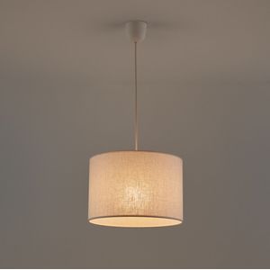 Hanglamp/Lampenkap in linnen Ø30cm, Thade LA REDOUTE INTERIEURS. Linnen materiaal. Maten één maat. Wit kleur