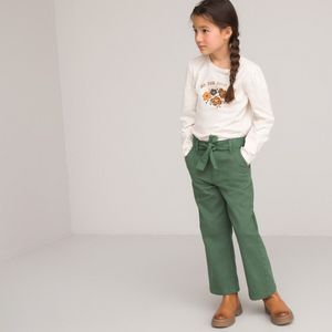 Cargo broek 3-14 jaar LA REDOUTE COLLECTIONS. Katoen materiaal. Maten 8 jaar - 126 cm. Groen kleur