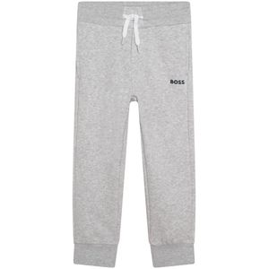 Joggingbroek in molton BOSS KIDSWEAR. Katoen materiaal. Maten 14 jaar - 162 cm. Grijs kleur