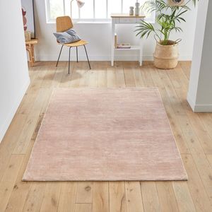 Tapijt 100% Tencel™, Guitou LA REDOUTE INTERIEURS. Lyocell materiaal. Maten 200 x 290 cm. Roze kleur