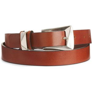 Smalle riem ESPRIT. Leer materiaal. Maten 90 cm. Kastanje kleur