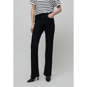 Flare jeans, lengte. 32 IKKS. Denim materiaal. Maten 38 FR - 36 EU. Zwart kleur