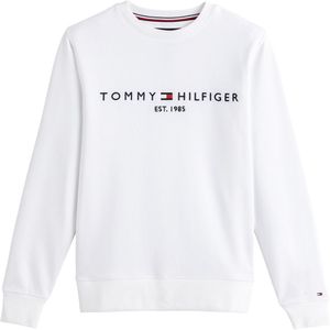 Sweater met ronde hals Tommy Logo TOMMY HILFIGER. Katoen materiaal. Maten 3XL. Wit kleur