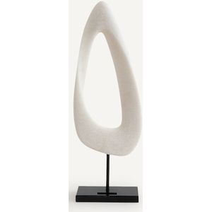 AM.PM - Mineral - Sculptuur - Wit - Polyhars met Zwart Marmer Onderstel