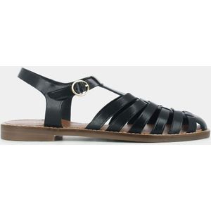 Lederen sandalen Fisherman Wolf JONAK. Leer materiaal. Maten 39. Zwart kleur