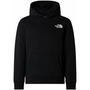 Hoodie in molton THE NORTH FACE. Geruwd molton materiaal. Maten 12 jaar - 150 cm. Zwart kleur