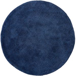 Rond tapijt in getuft katoen, Renzo, klein model LA REDOUTE INTERIEURS. Katoen materiaal. Maten diameter 70 cm. Blauw kleur