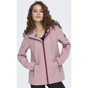 Aansluitend windjack voor trektochten ONLY PLAY. Polyester materiaal. Maten XS. Roze kleur