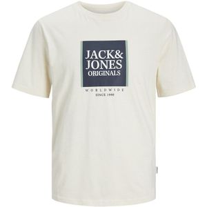 T-shirt met ronde hals JACK & JONES. Katoen materiaal. Maten L. Beige kleur