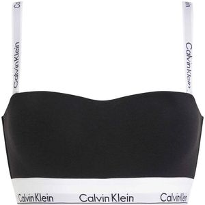 Bandeau-BH Modern Fashion CALVIN KLEIN UNDERWEAR. Katoen materiaal. Maten XS. Zwart kleur