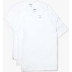 Set van 3 T-shirts met ronde hals, in katoen LACOSTE. Katoen materiaal. Maten XXL. Wit kleur