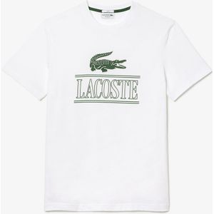 T-shirt in jersey met ronde hals LACOSTE. Katoen materiaal. Maten M. Wit kleur