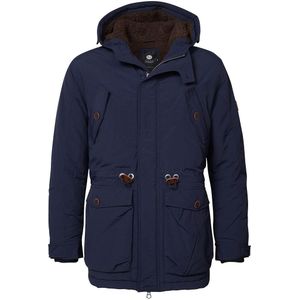 Parka met kap PETROL INDUSTRIES. Nylon/polyamide materiaal. Maten XL. Blauw kleur