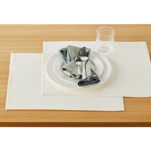 Set van 2 placemats in soepel gecoat katoen, Scénario