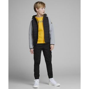 Cargo broek JACK & JONES JUNIOR. Katoen materiaal. Maten 12 jaar - 150 cm. Zwart kleur