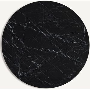 Rond marmeren tafelblad Ø137 cm, Roundo AM.PM. Marmer materiaal. Maten 8 personen. Zwart kleur