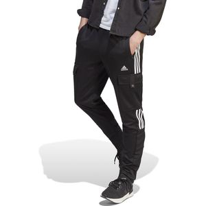 Cargo joggingbroek, 3 stripes ADIDAS SPORTSWEAR. Polyester materiaal. Maten S. Zwart kleur