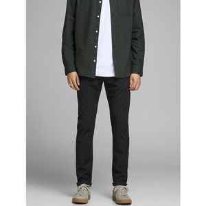 Chino slim Jpstmarco JACK & JONES. Polyester materiaal. Maten Maat 30 (US) - Lengte 32. Zwart kleur