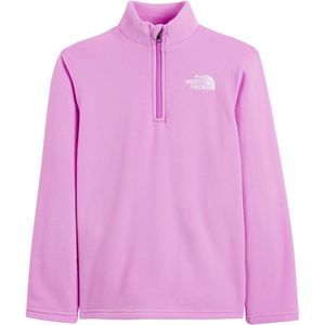 Fleece trui Glacier 1/4 rits THE NORTH FACE. Katoen materiaal. Maten 7/8 jaar - 120/126 cm. Violet kleur