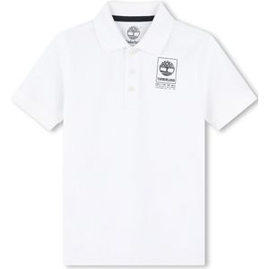 Polo met korte mouwen TIMBERLAND. Katoen materiaal. Maten 8 jaar - 126 cm. Wit kleur