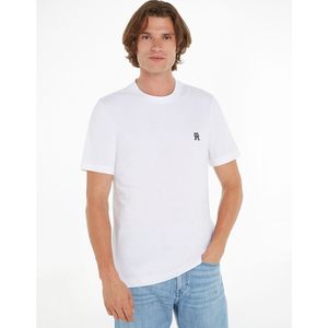 T-shirt met ronde hals, monogram logo TOMMY HILFIGER. Katoen materiaal. Maten 3XL. Wit kleur
