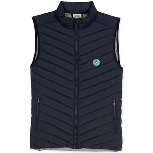 Bodywarmer in bi-materiaal OXBOW. Polyamide materiaal. Maten S. Blauw kleur