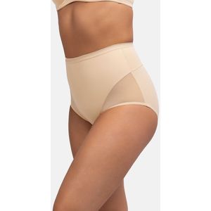 Hoge slip met shapewear effect Alina DORINA. Polyamide materiaal. Maten L. Beige kleur