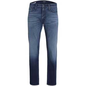Slim jeans Glenn JACK & JONES. Katoen materiaal. Maten W33 - Lengte 32. Blauw kleur
